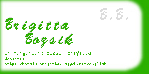 brigitta bozsik business card